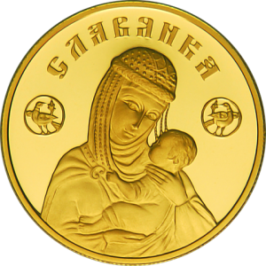 Золотая монета Славянка